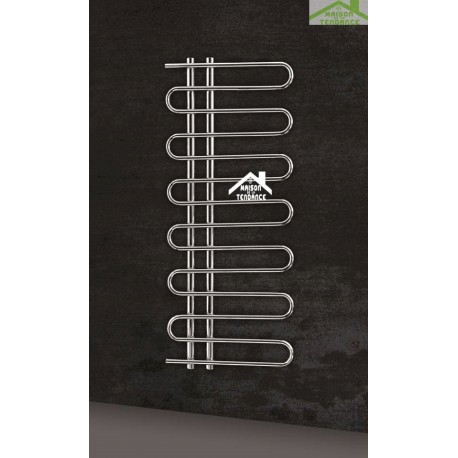 Radiateur sèche-serviette design vertical FELICITA 50x120 cm en chrome 