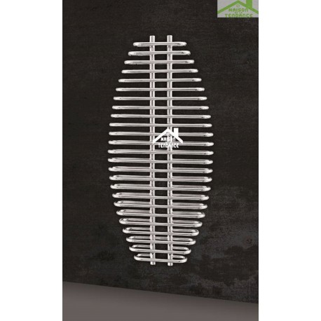Radiateur sèche-serviette design vertical ARIA 60x130 cm en chrome 