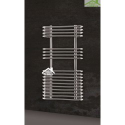 Radiateur sèche-serviette design vertical VIVIEN 50x90 cm en chrome 