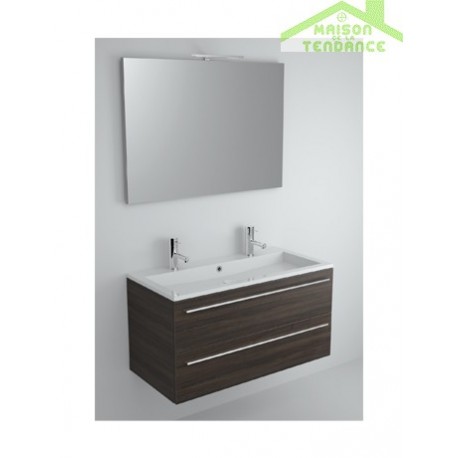 Ensemble meuble & lavabo RIHO BRONI SET 10 en bois stratifié 100x48x H 52,5 cm