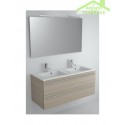 Ensemble meuble & lavabo RIHO BRONI SET 15 en bois stratifié 120x48x H 52,5 cm