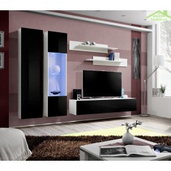 Ensemble meuble TV mural FLY-A  avec LED