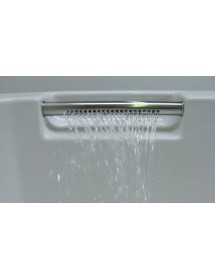 Grande baignoire d'angle gauche acrylique RIHO DOPPIO 180x130 cm avec 2 poignées intégrées