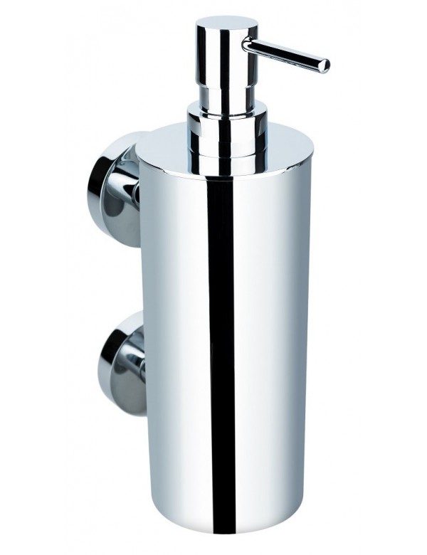 Distributeur de savon liquide JUMBO laiton chromé 7x23x11cm / 550 ml