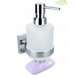 Distributeur de savon liquide & porte-savon magnétique BETA 7,5x16x10cm /200ml