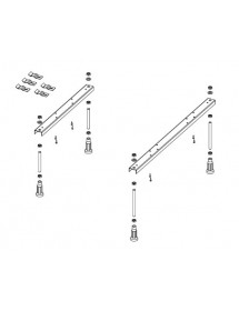 Grande baignoire d'angle gauche acrylique RIHO DOPPIO 180x130 cm avec 2 poignées intégrées