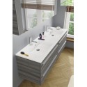 Ensemble grand meuble & lavabo RIHO BRONI SET 22 en bois stratifié 160x48x H 52,5 cm