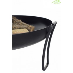 Chaudron pot émaillé avec couvercle sur trépied + brasero PAN