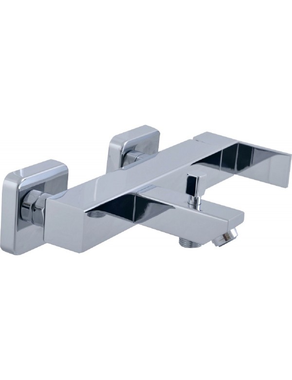 Mitigeur baignoire mural LOIRA en laiton chromé