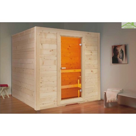 Cabine de Sauna BASIC MASSIV MEDIUM de SENTIOTEC 194,5x156 cm