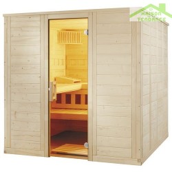 Cabine de Sauna WELLFUN LARGE de SENTIOTEC 206x206 cm