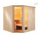 Cabine de Sauna d’angle KOMFORT CORNER LARGE de SENTIOTEC 234x206 cm