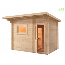 Cabine de Sauna d’extérieur LAVA de SENTIOTEC 341x230 cm