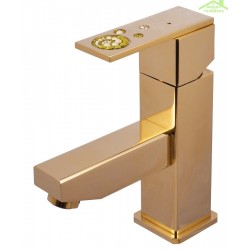 Mitigeur lavabo ROYAL avec siphon en chrome ou or
