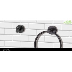 Anneau de serviette DARK en laiton noir ø 15cm