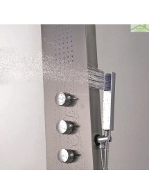 Colonne de douche hydromassante GRANDE ELEA en acier inoxydable 165 cm