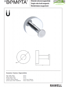 Patère aimantée pour radiateur RAWELL 5,4 cm