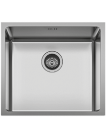 Évier à encastrer 1 bac en acier inoxydable DIA 49x40 cm