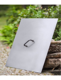 Couvercle de brasero carré en acier 50x50 cm