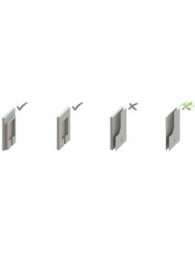 Réservoir à encastrer avec pieds de support pour cuvettes WC suspendues