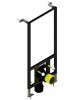 Base de support de sol et de mur à encastrer pour cuvette WC suspendue
