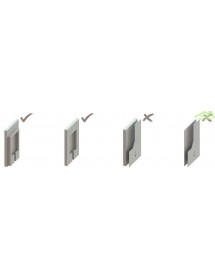 Base de support de sol et de mur à encastrer pour bidet suspendu Base de support de sol et de mur à encastrer pour bidet suspendu