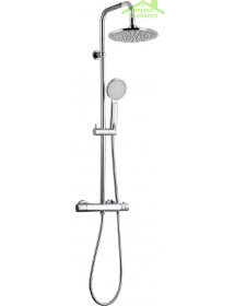 Colonne de douche baignoire thermostatique MAFANA avec douchette en inoxydable 105 cm