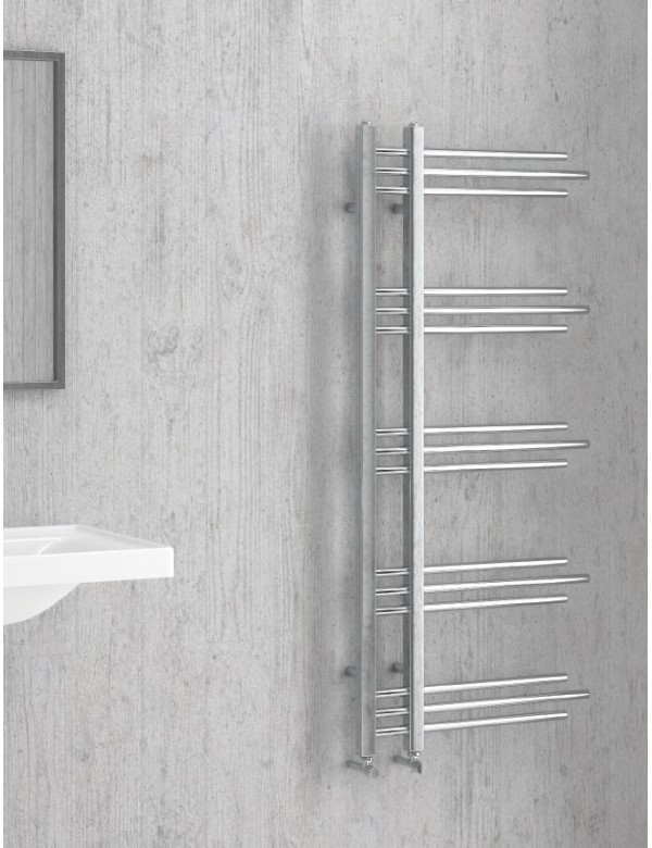 Radiateur sèche-serviette design vertical NERISSA 50x120 cm en chrome