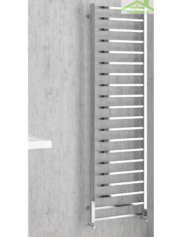 Radiateur sèche-serviette design vertical KARNAK 50x100 cm en chrome