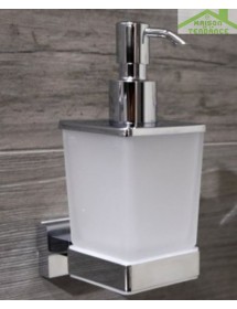 Distributeur de savon liquide PLAZA en verre 6x9,5x15,5 cm / 200 ml