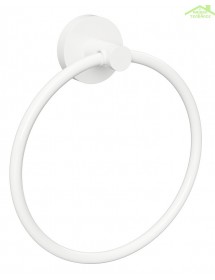 Anneau de serviette WHITE en laiton blanc 15 cm
