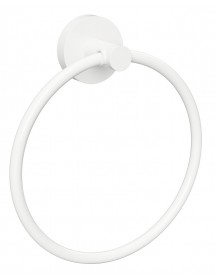 Anneau de serviette WHITE en laiton blanc 15 cm