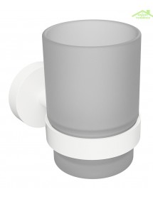 Porte-verre mural WHITE en verre 7x9,5x10,5cm