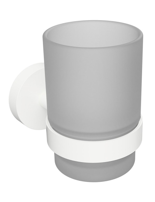 Porte-verre mural WHITE en verre 7x9,5x10,5cm Porte-verre mural WHITE en verre 7x9,5x10,5cm