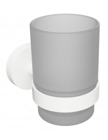 Porte-verre mural WHITE en verre 7x9,5x10,5cm