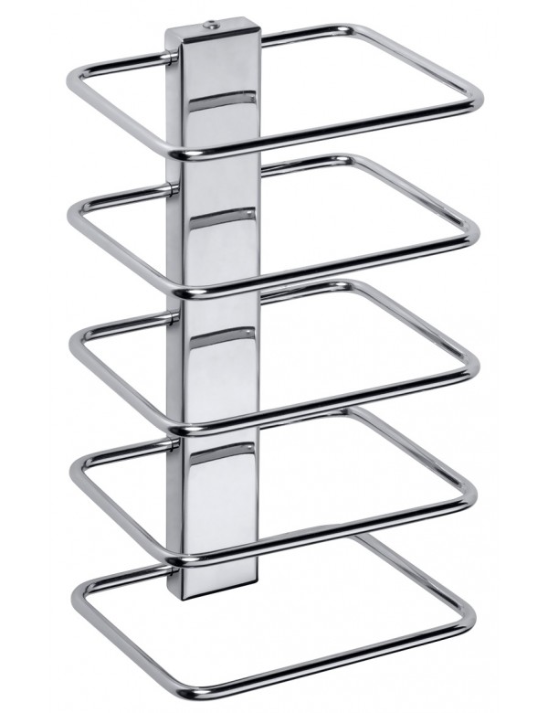 Rack porte-serviettes en acier chromé HOTEL 26,5 x15 x12 cm Rack porte-serviettes en acier chromé HOTEL 26,5 x15 x12 cm