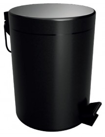 Poubelle de douche à soft close DARK en laiton noir / 5L