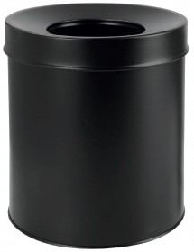 Poubelle de chambre HOTEL en comaxite noir ø 25 cm / 7,5 L