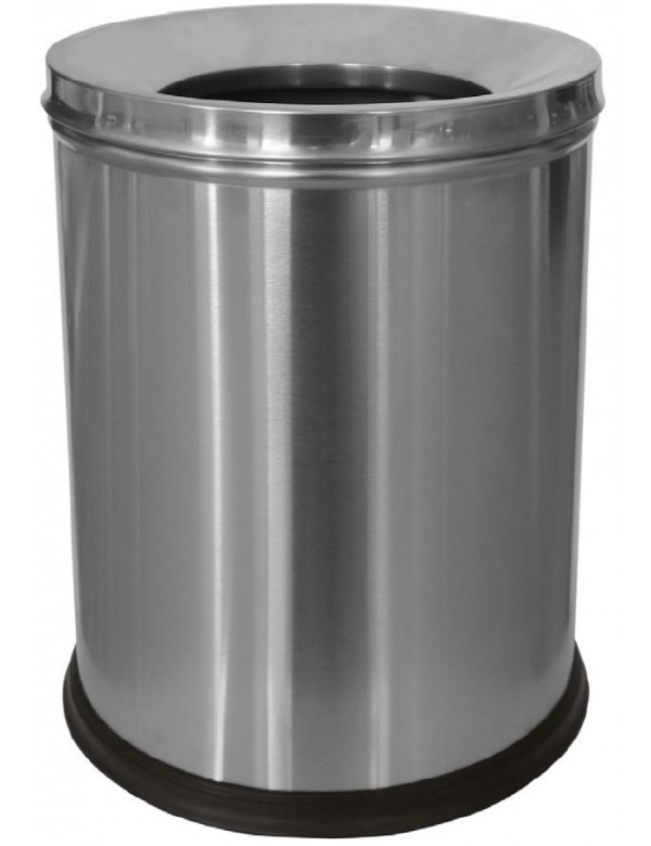 Poubelle de chambre HOTEL en acier brossé ø 24,5 cm / 7,5 L