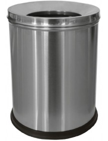 Poubelle de chambre HOTEL en acier brossé ø 24,5 cm / 7,5 L