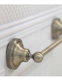 Porte-serviettes RETRO en laiton bronze 66,5x6,5x6,5 cm