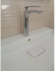 Mitigeur lavabo haut TIGRIS en chrome sans siphon