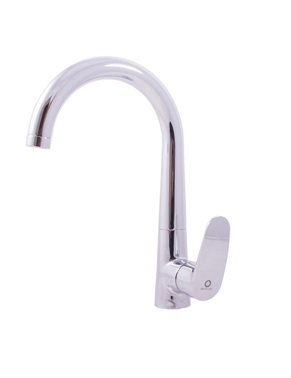 Mitigeur évier haut pivotant AMUR en chrome Mitigeur évier haut pivotant AMUR en chrome