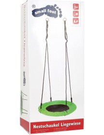 Balançoire ronde PELOUSE en tissu et métal 62 cm