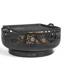 Brasero de jardin BOSTON décoré en acier Ø80 cm
