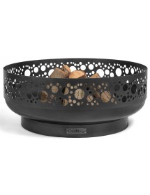 Brasero de jardin BOSTON décoré en acier Ø80 cm