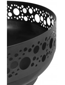 Brasero de jardin BOSTON décoré en acier Ø80 cm