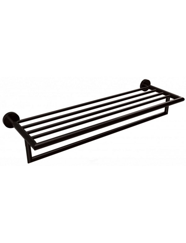Etagère porte-serviette en laiton noir DARK 55 x26,5 x12 cm Etagère porte-serviette en laiton noir DARK 55 x26,5 x12 cm