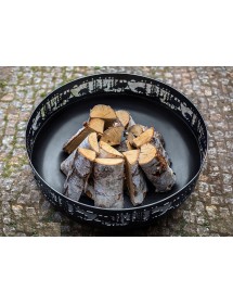 Brasero de jardin FOREST décoré forêt en acier Ø80 cm