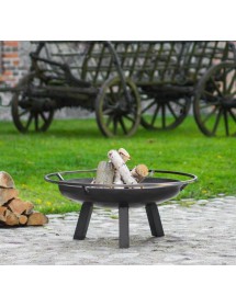 Brasero de jardin PORTO en acier 60 cm